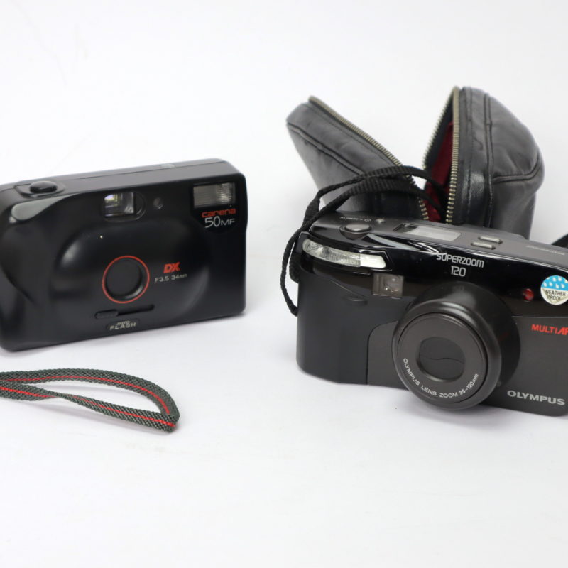 Kamera für Lomographie Olympus Superzoom 120 Bundle Carena